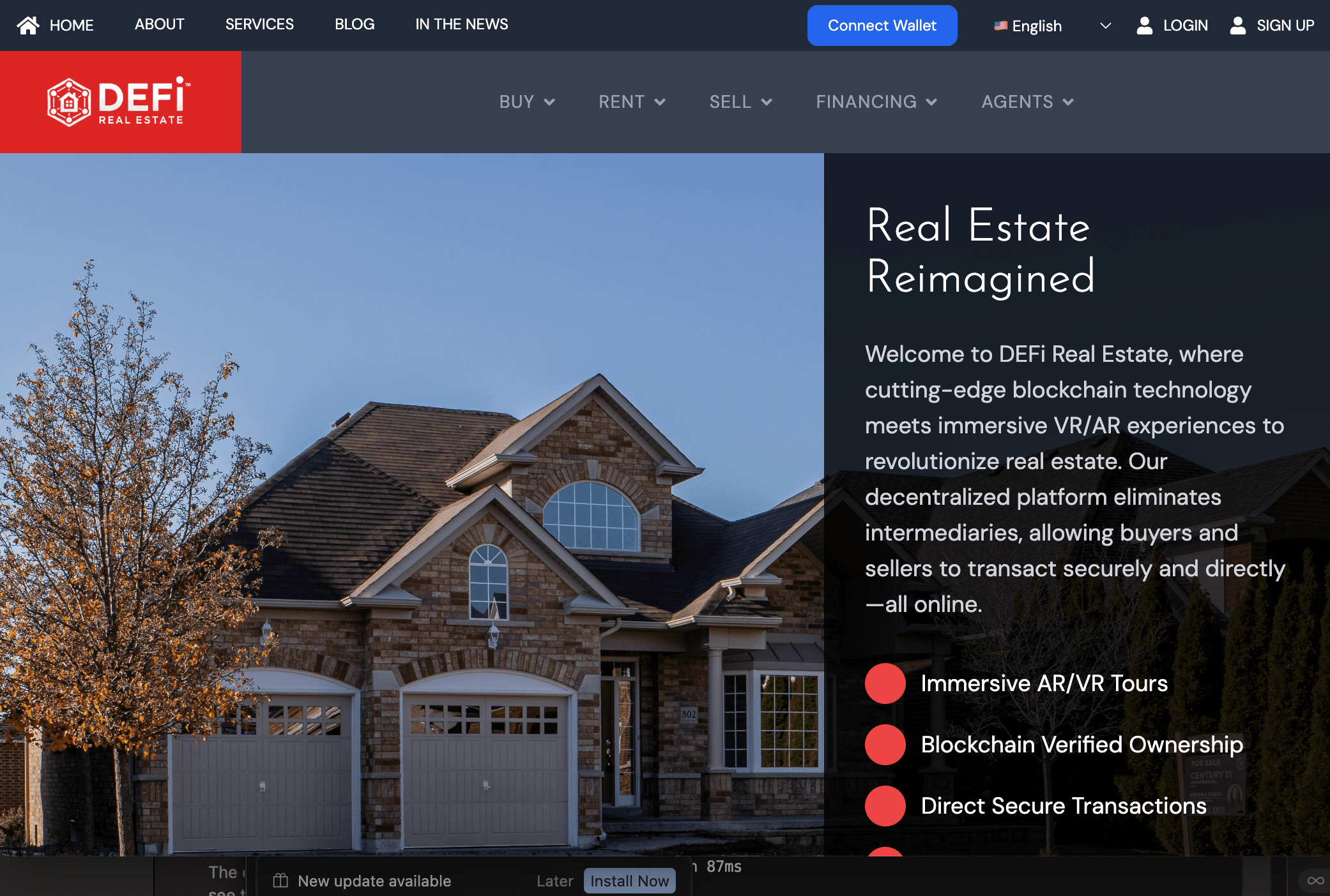 DeFi Real Estate DApp